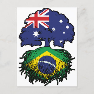 Brazil Brazilian Australian Australia Tree Roots Postcard