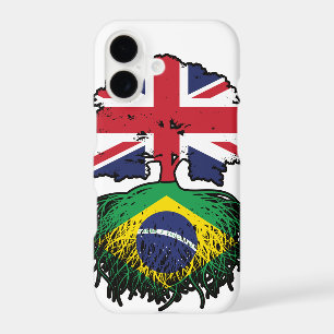Brazil Brazilian British UK Tree Roots Flag