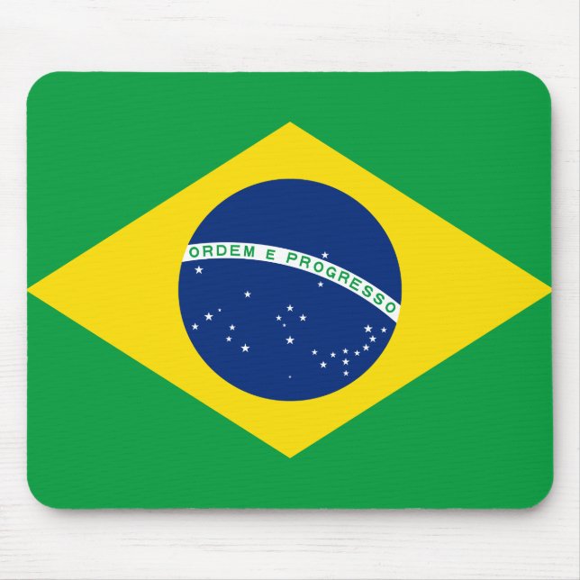 Brazil (Brazilian) Flag Mouse Mat (Front)