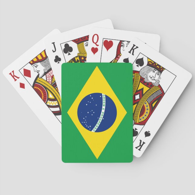 Brazil (Brazilian) Flag Playing Cards (Back)