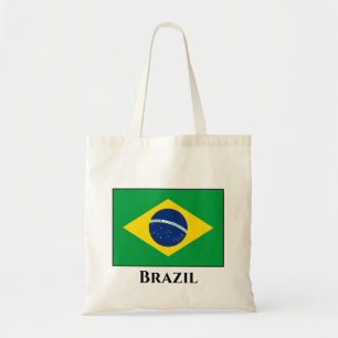 Brazil (Brazilian) Flag Tote Bag