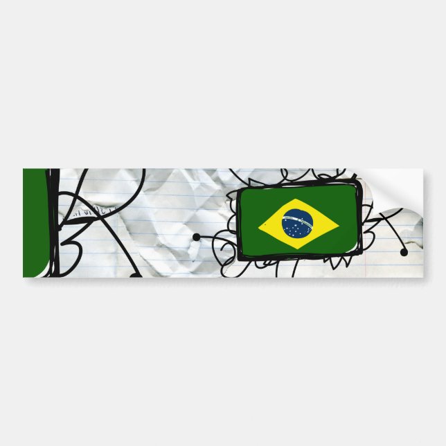 Brazil Bumper Sticker (Front)