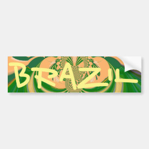Brazil Bumper Sticker Template Car Bumper Sticker
