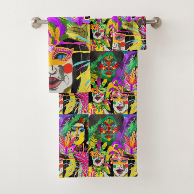Brazil Carnival Bath Towel Set (Insitu)