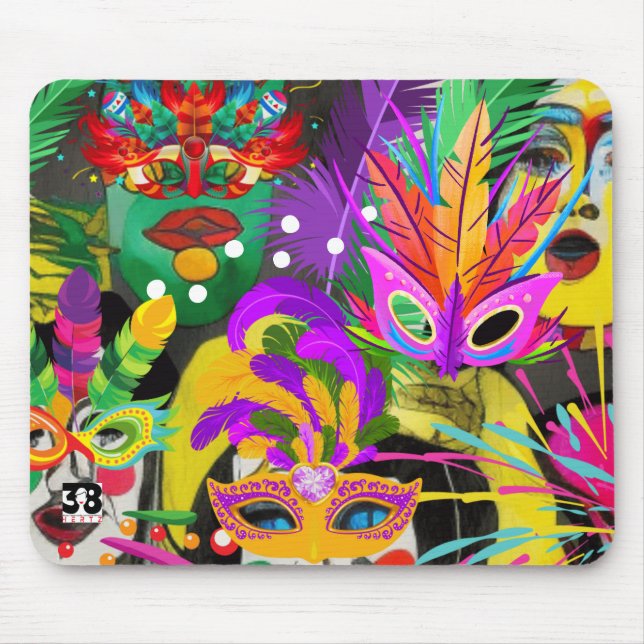 Brazil Carnival Mouse Mat (Front)