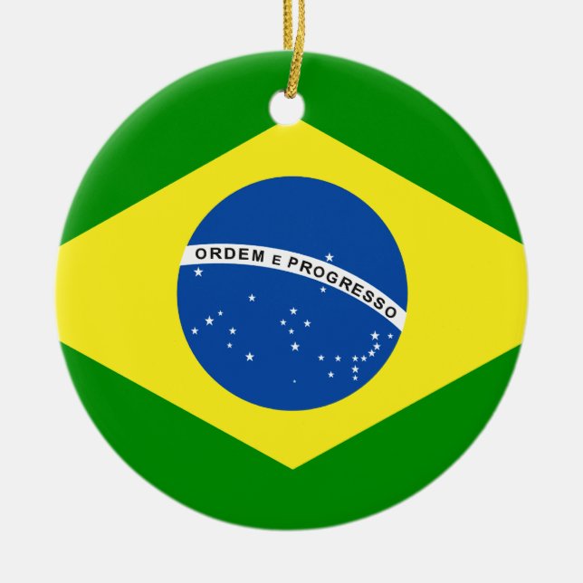 Brazil Ceramic Tree Decoration (Front)