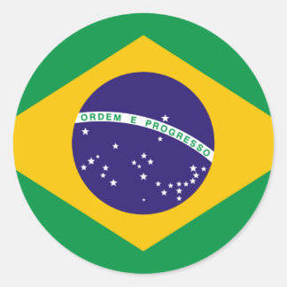 Brazil Classic Round Sticker