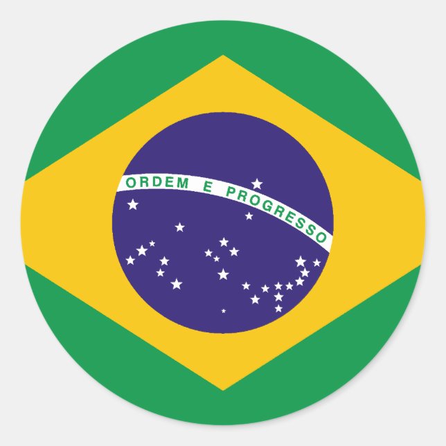 Brazil Classic Round Sticker (Front)