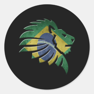 Brazil Classic Round Sticker