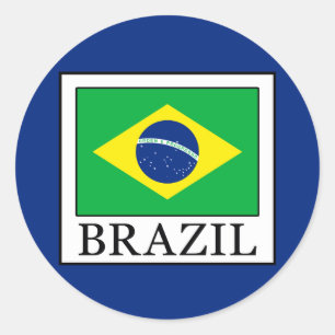 Brazil Classic Round Sticker