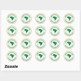 Brazil Classic Round Sticker