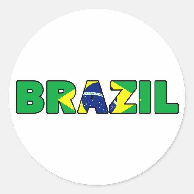 Brazil Classic Round Sticker (Front)