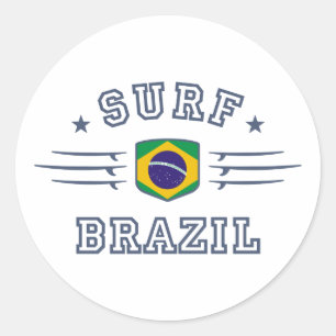 Brazil Classic Round Sticker