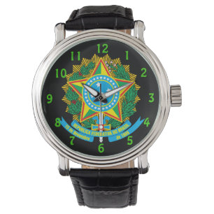 Brazil* Coat of Arms Custom Wristwatch