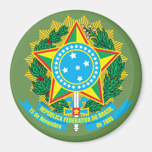 Brazil Coat of Arms Magnet