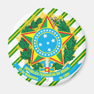 Brazil coat of arms magnet