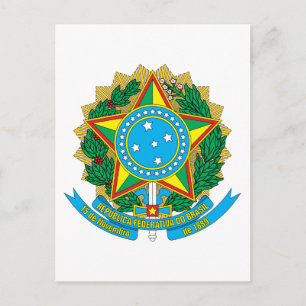 Brazil Coat of Arms Postcard