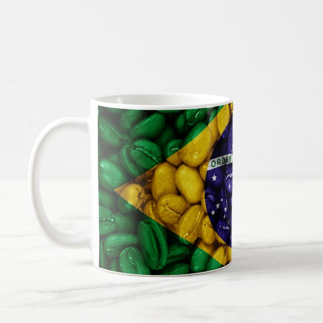 Brazil coffee flag mug (Left)