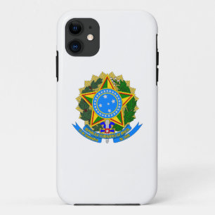 brazil country coat arms symbol emblem star flag iPhone 11 case