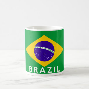 brazil country flag symbol name text coffee mug