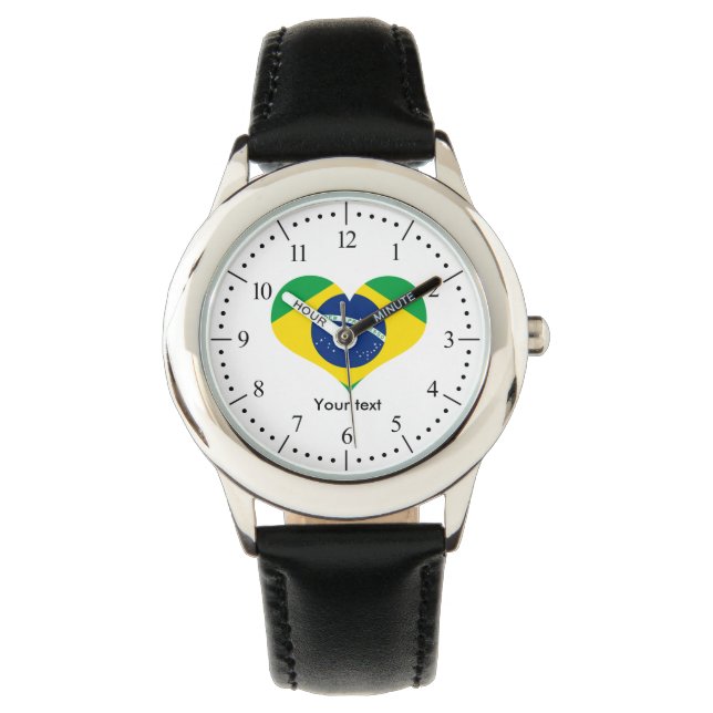 Brazil Country flag Watch (Front)