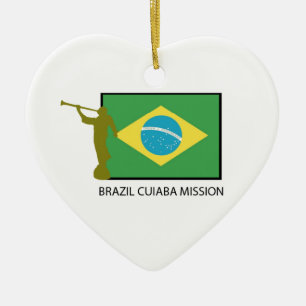 BRAZIL CUIABA MISSION LDS CERAMIC TREE DECORATION