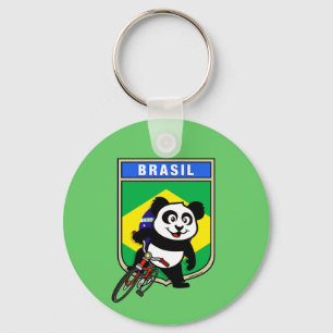 Brazil Cycling Panda Key Ring