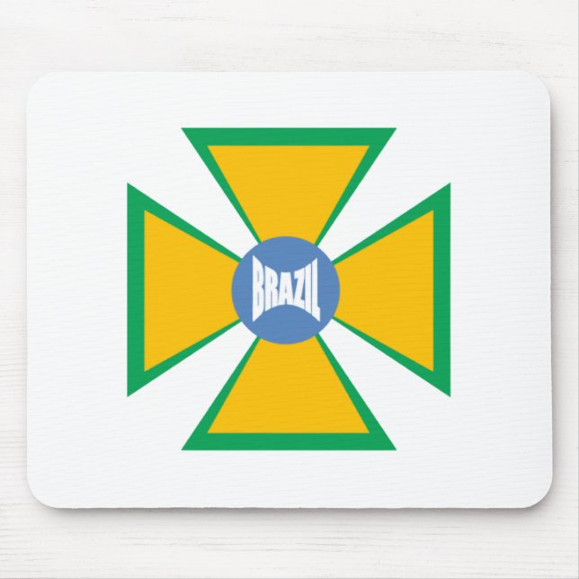 BRAZIL DESIGN Mouse Carpet Mat (Front)