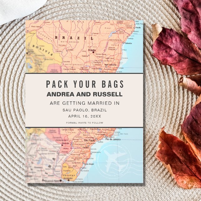 Brazil Destination Wedding Pack Your Bags Save The Date (Creator Uploaded)
