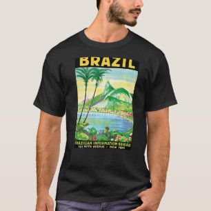 Brazil Draw Painted Tourism Adventure Souvenir Vac T-Shirt