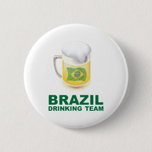 Brazil Drinking Team 6 Cm Round Badge