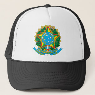 brazil emblem trucker hat