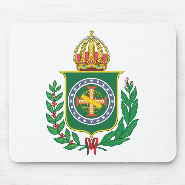 Brazil Empire Coat of Arms Mouse Mat (Front)