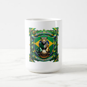 Brazil Eternal Jaguar Ascent, Brazilian Gift Coffee Mug