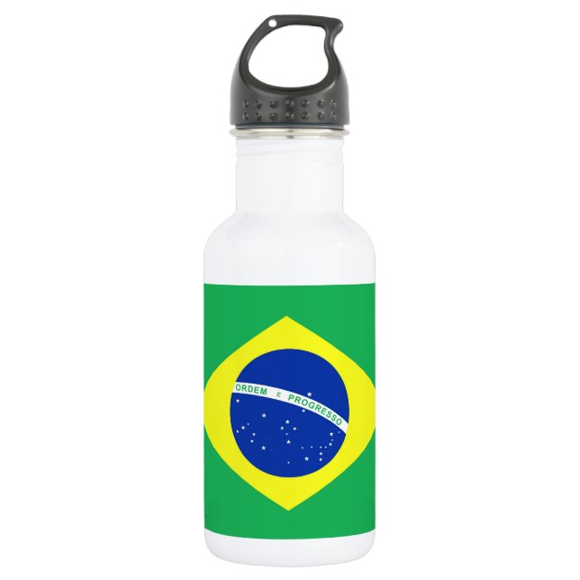 Brazil Flag 532 Ml Water Bottle (Front)