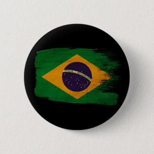 Brazil Flag 6 Cm Round Badge