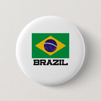 Brazil Flag 6 Cm Round Badge