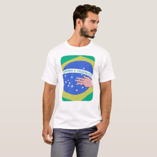 Brazil Flag and Lula´s Hand - Patriotic Brazilian T-Shirt