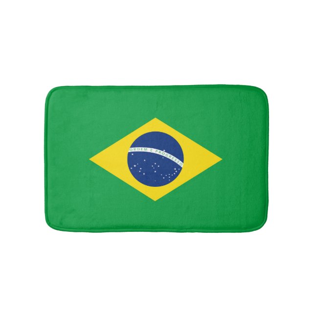 Brazil flag bath mat (Front)