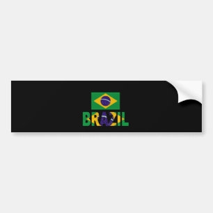 Brazil flag bumper sticker