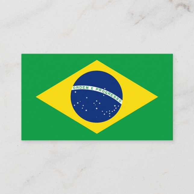 Brazil flag Business Card (Front)