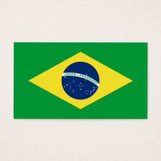 brazil flag business card