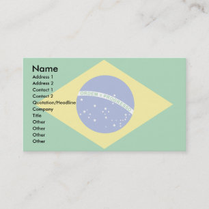 Brazil Flag Business Card