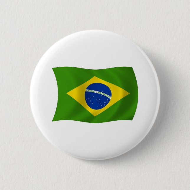 Brazil Flag Button (Front)