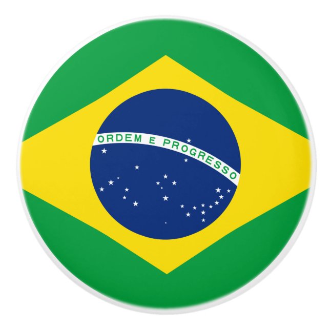 Brazil flag Ceramic Pull (Front)