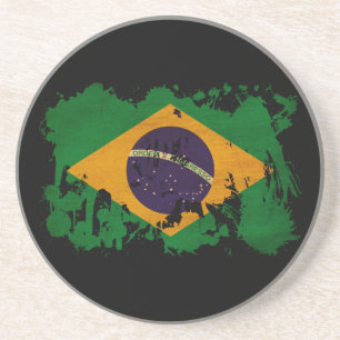 Brazil Flag Coaster