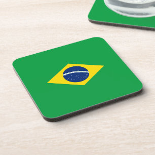 Brazil flag coaster