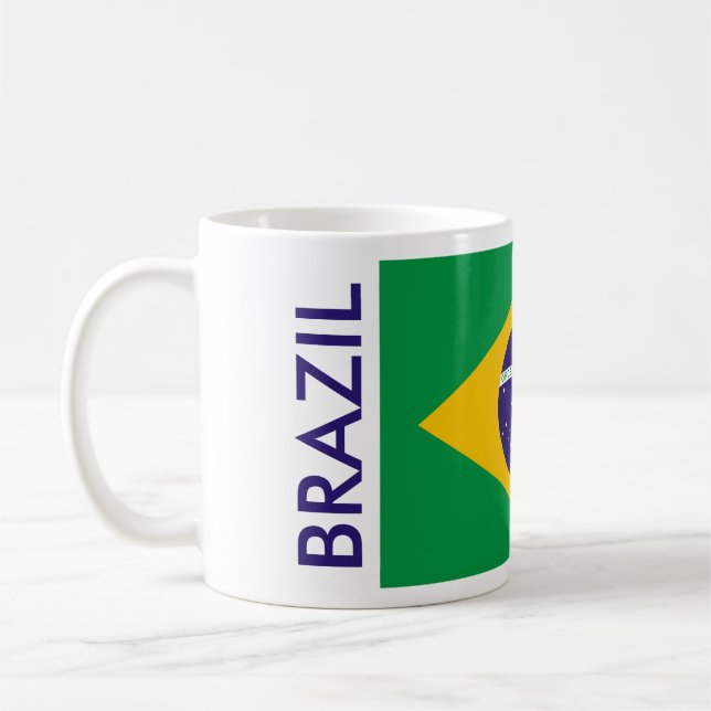 BRAZIL FLAG COFFEE MUG (Left)