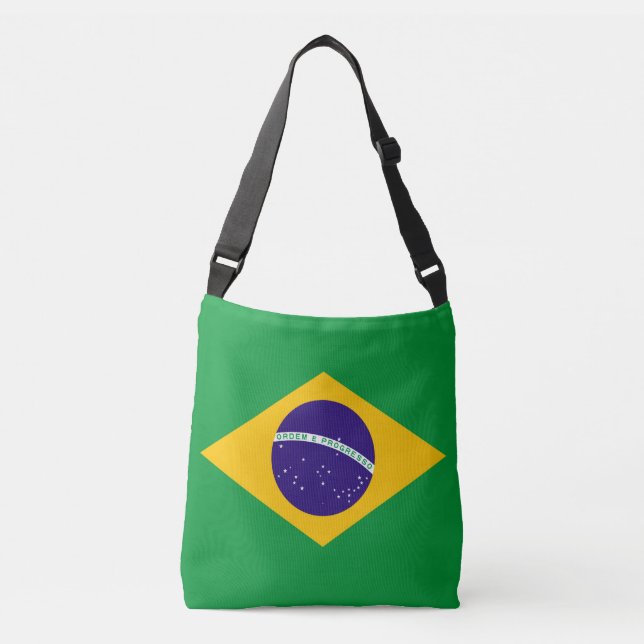 Brazil Flag Crossbody Bag (Front)