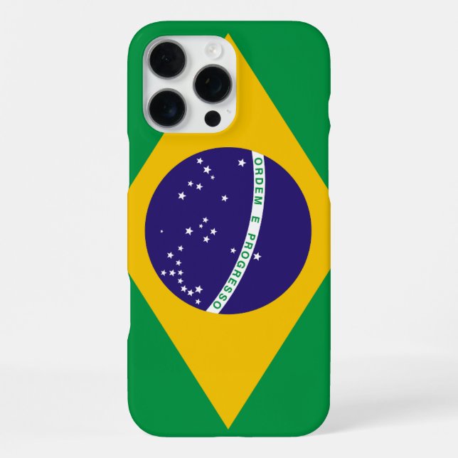 Brazil Flag Customisable  iPhone Case (Back)